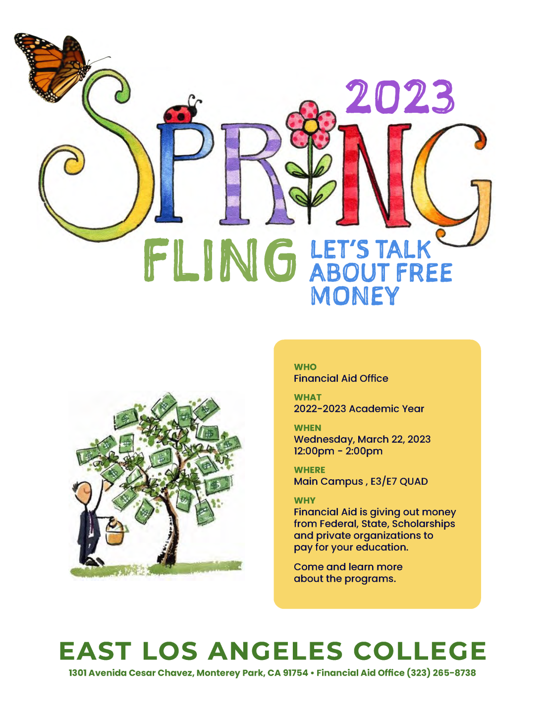 Spring Fling Let's Talk About Free Money ELAC